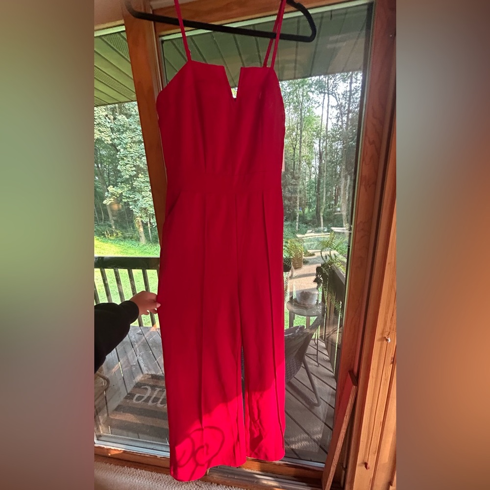 Elegant Red Jumpsuit